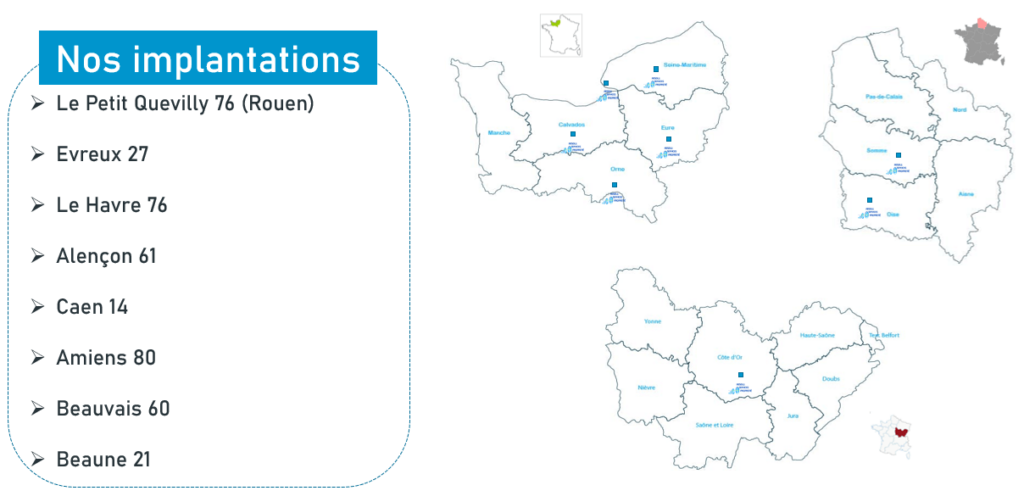 carte implantation géographique